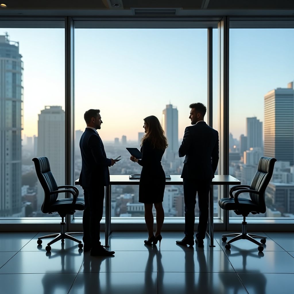 Equipo de RoCa Consultores en oficina moderna